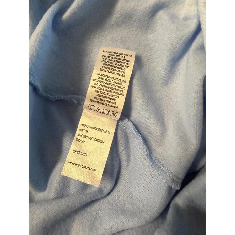 Bluey Kids Hooded One Piece Pajamas M (8/10) Blue Fleece Flame Resistant - Picture 7 of 8
